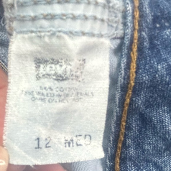 Y2K Levi's L2 Jeans 12 Wide Leg Skater Back Buckle Blue Tab High Rise - Picture 13 of 13